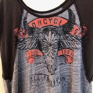 Free People | Oversized Long Motorcycle Tee (small